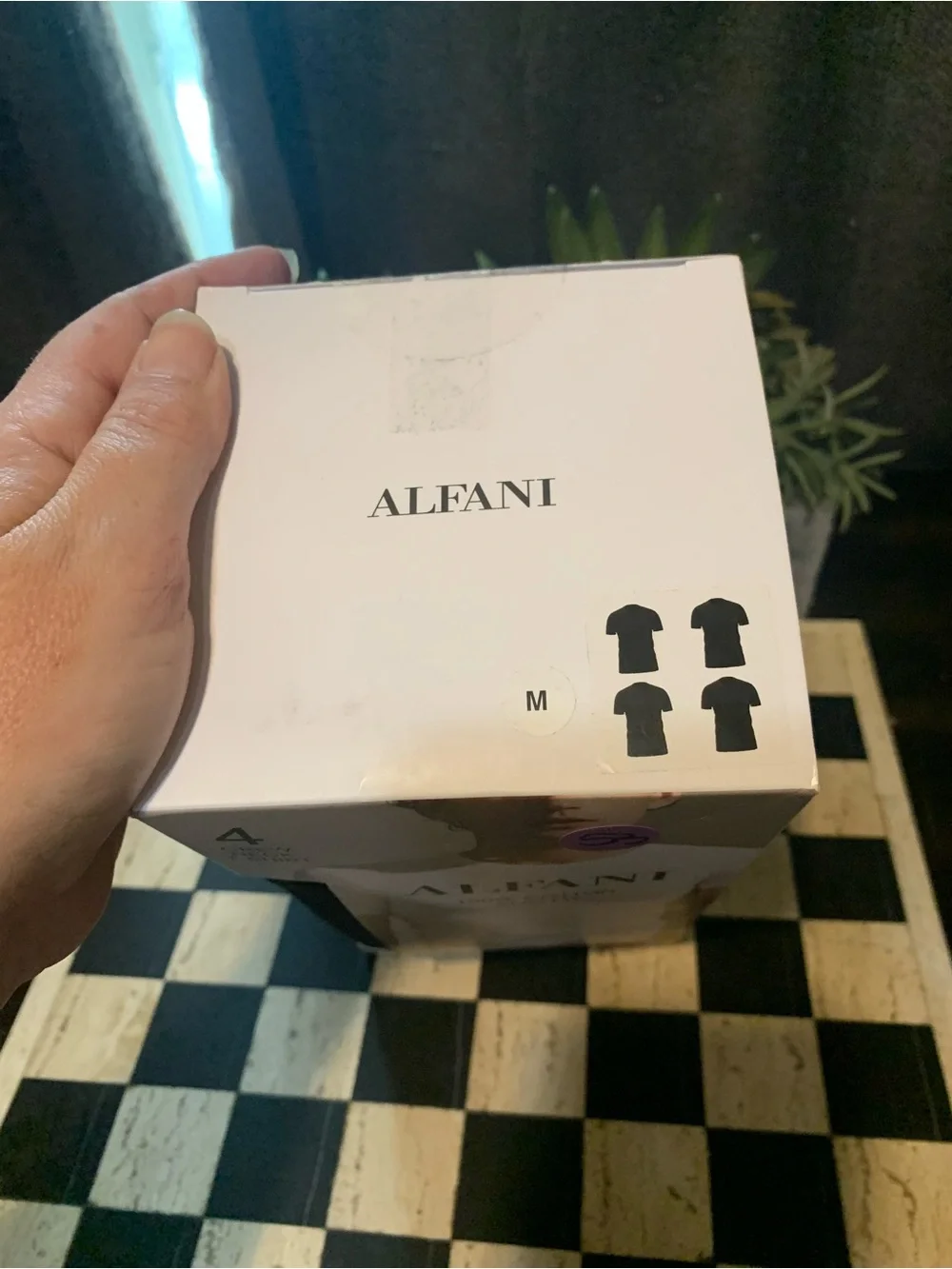 Alfani White Men’s Crew Neck Slim Fit T-Shirts - 4 Pack